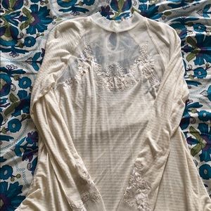 Free People Embroidered Shirt